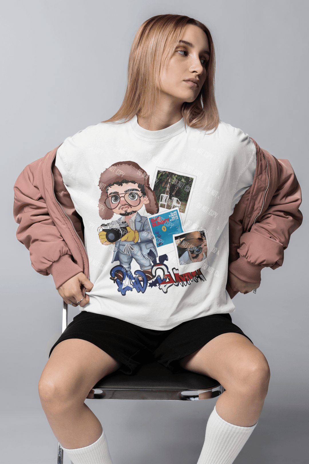 Bad Bunny DTF Transfer – Bold and Iconic Reggaeton Design - KT SUBLIMATION, DTF AND MORE LLC