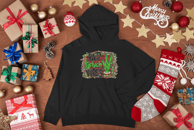 Bad Grinch Vibes Christmas DTF Transfer, Grinch Direct to Film Transfer - KT SUBLIMATION, DTF AND MORE LLC