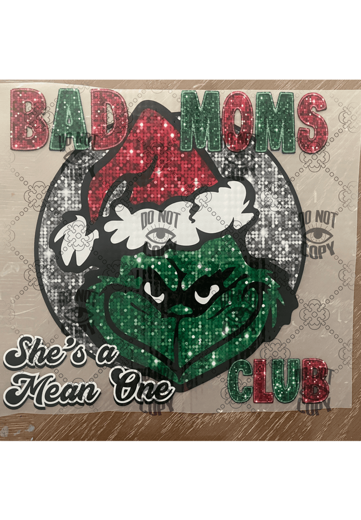 Bad moms Club DTF | Funny Mom Design - KT SUBLIMATION, DTF AND MORE LLC