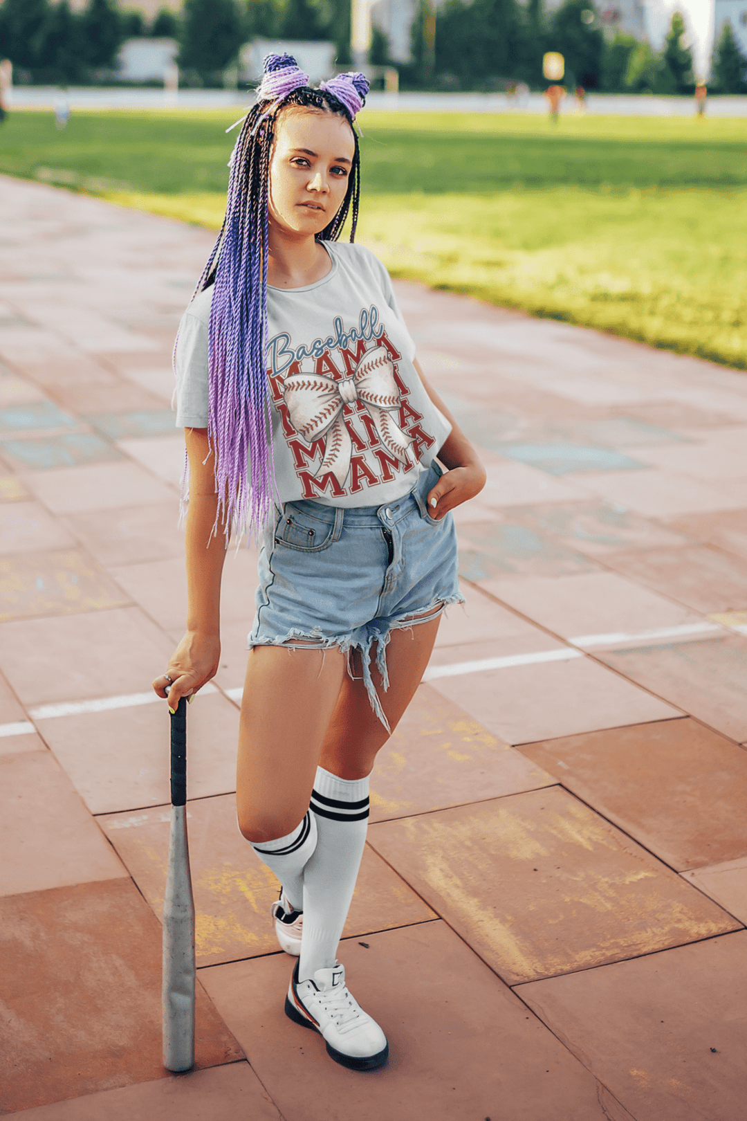 Baseball Mom Coquette DTF Transfer – Chic & Trendy Ready - to - Press DTF for Game Day - KT SUBLIMATION, DTF AND MORE LLC