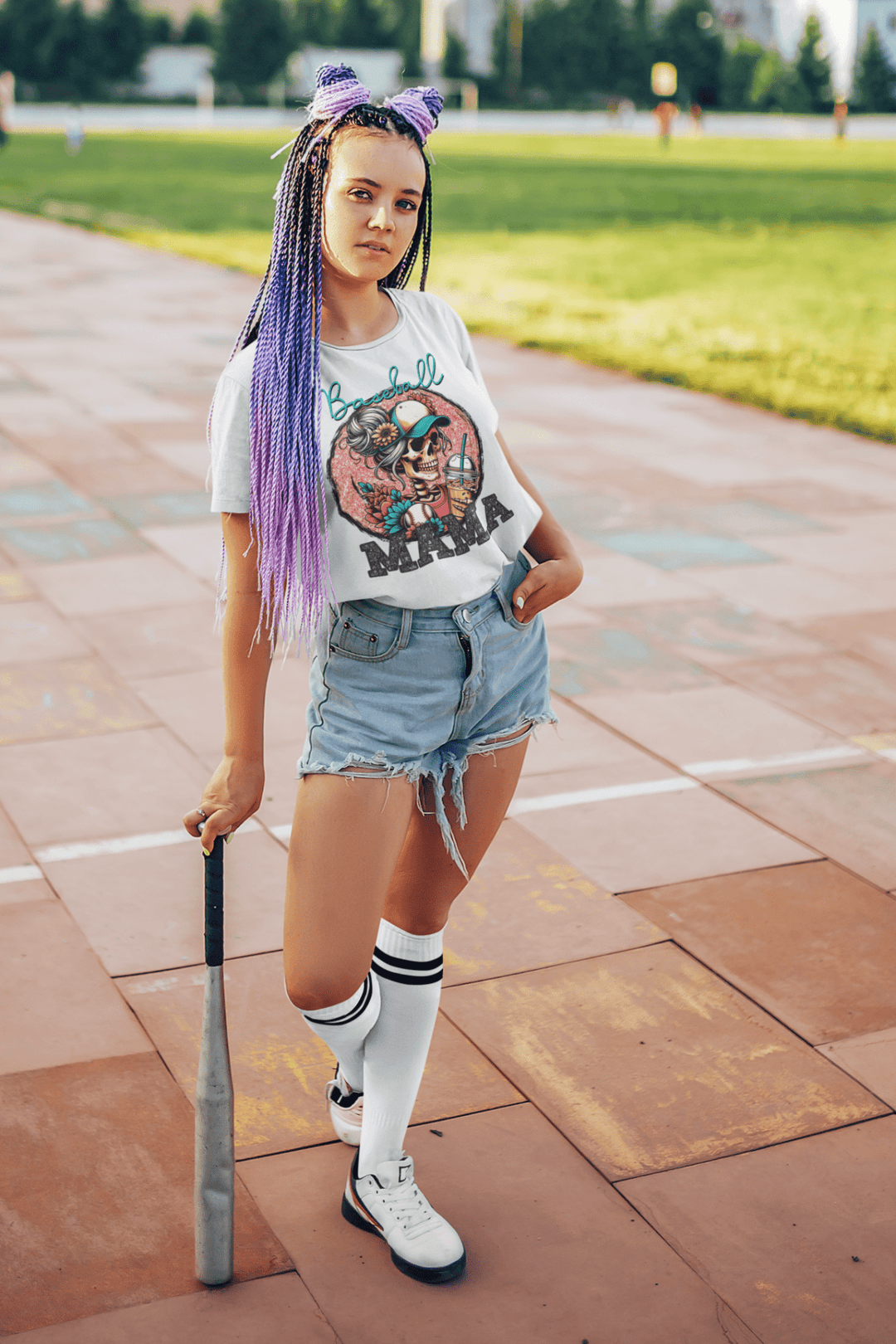 Baseball Mom DTF Transfer – Game Day Ready - to - Press Heat Transfer for Proud Moms - KT SUBLIMATION, DTF AND MORE LLC