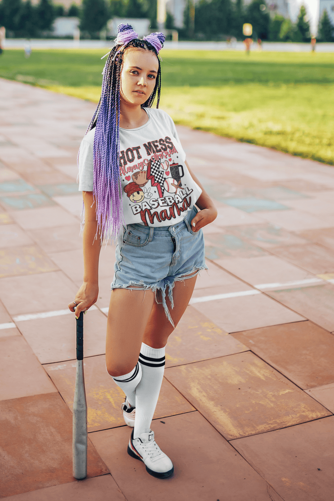 Baseball Mom DTF Transfer – Game Day Ready - to - Press Heat Transfer for Proud Moms - KT SUBLIMATION, DTF AND MORE LLC