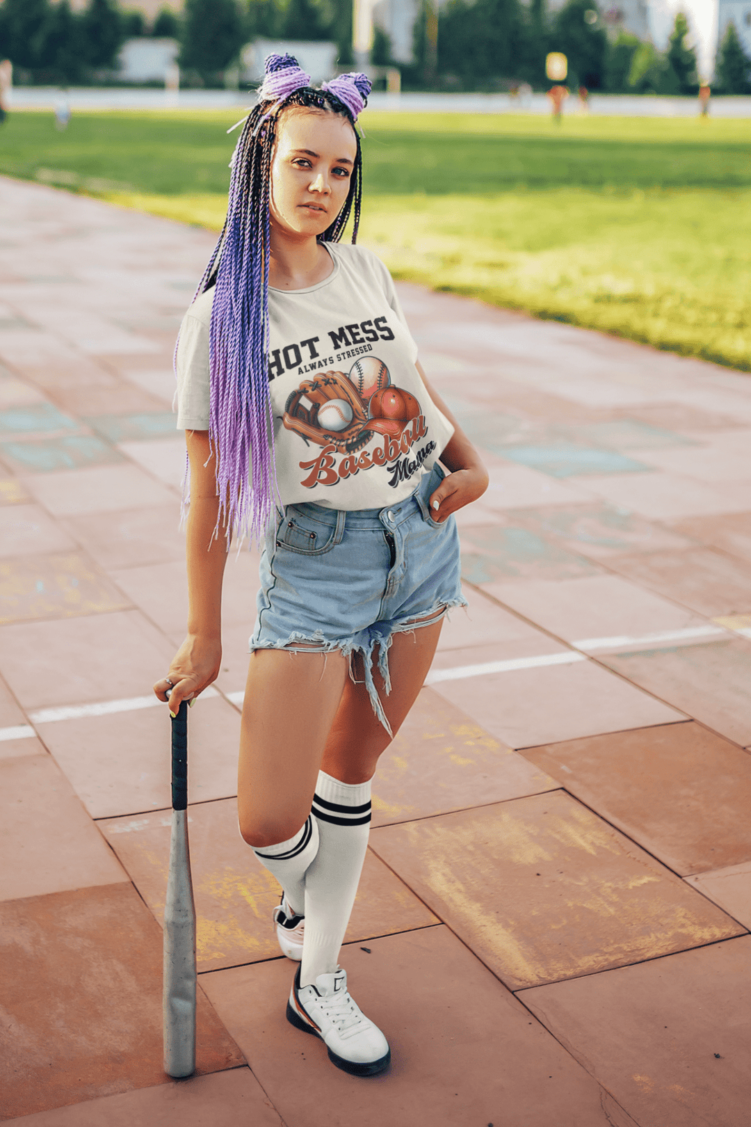 Baseball Mom DTF Transfer – Game Day Ready - to - Press Heat Transfer for Proud Moms - KT SUBLIMATION, DTF AND MORE LLC