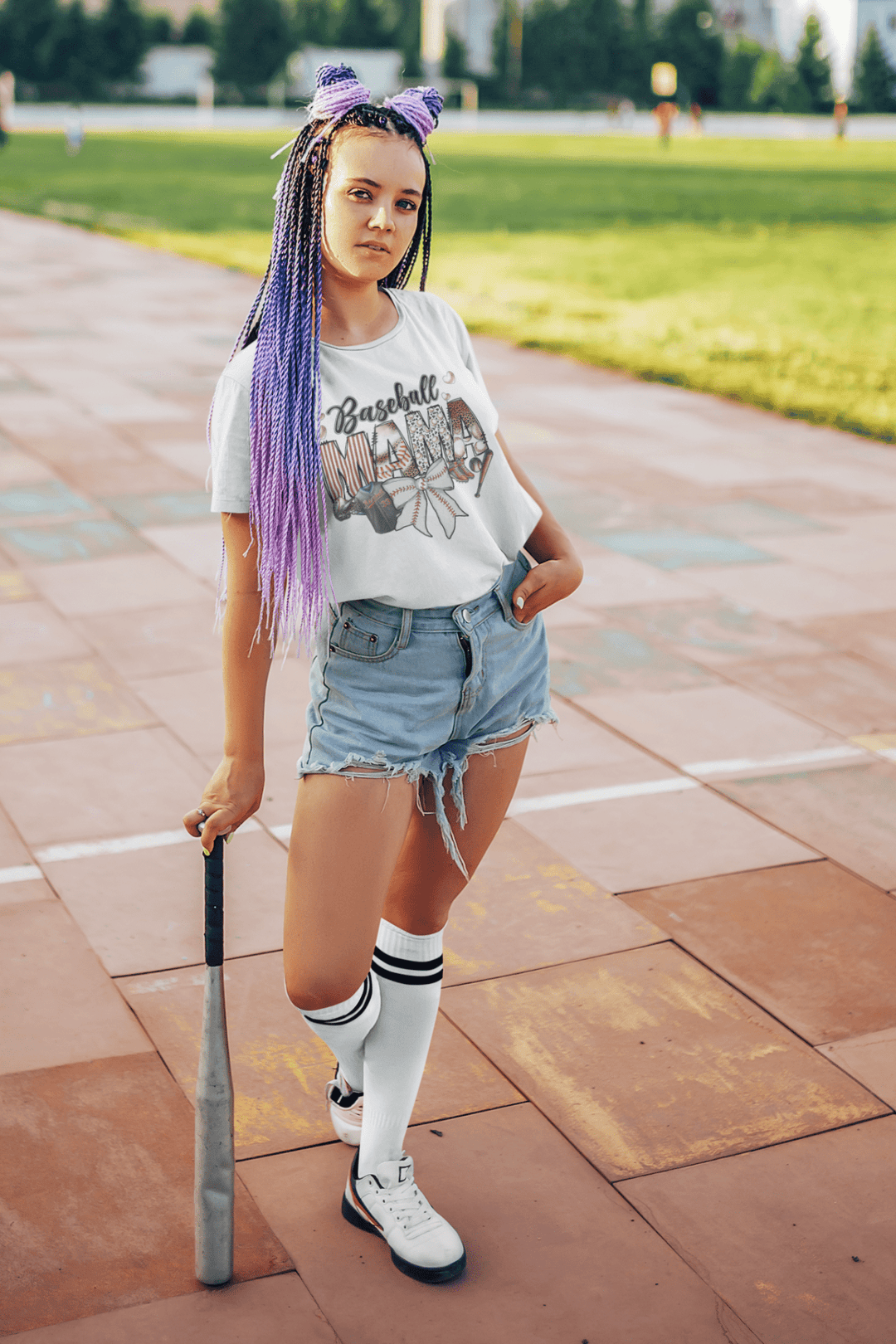 Baseball Mom DTF Transfer – Game Day Ready - to - Press Heat Transfer for Proud Moms - KT SUBLIMATION, DTF AND MORE LLC