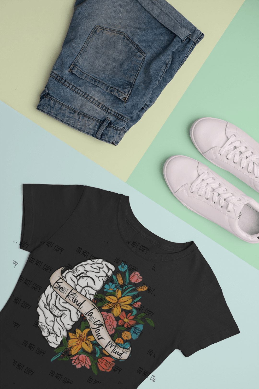 Be Kind to Your Mind DTF Transfer – Ready to Press 🌱🧠 - KT SUBLIMATION, DTF AND MORE LLC