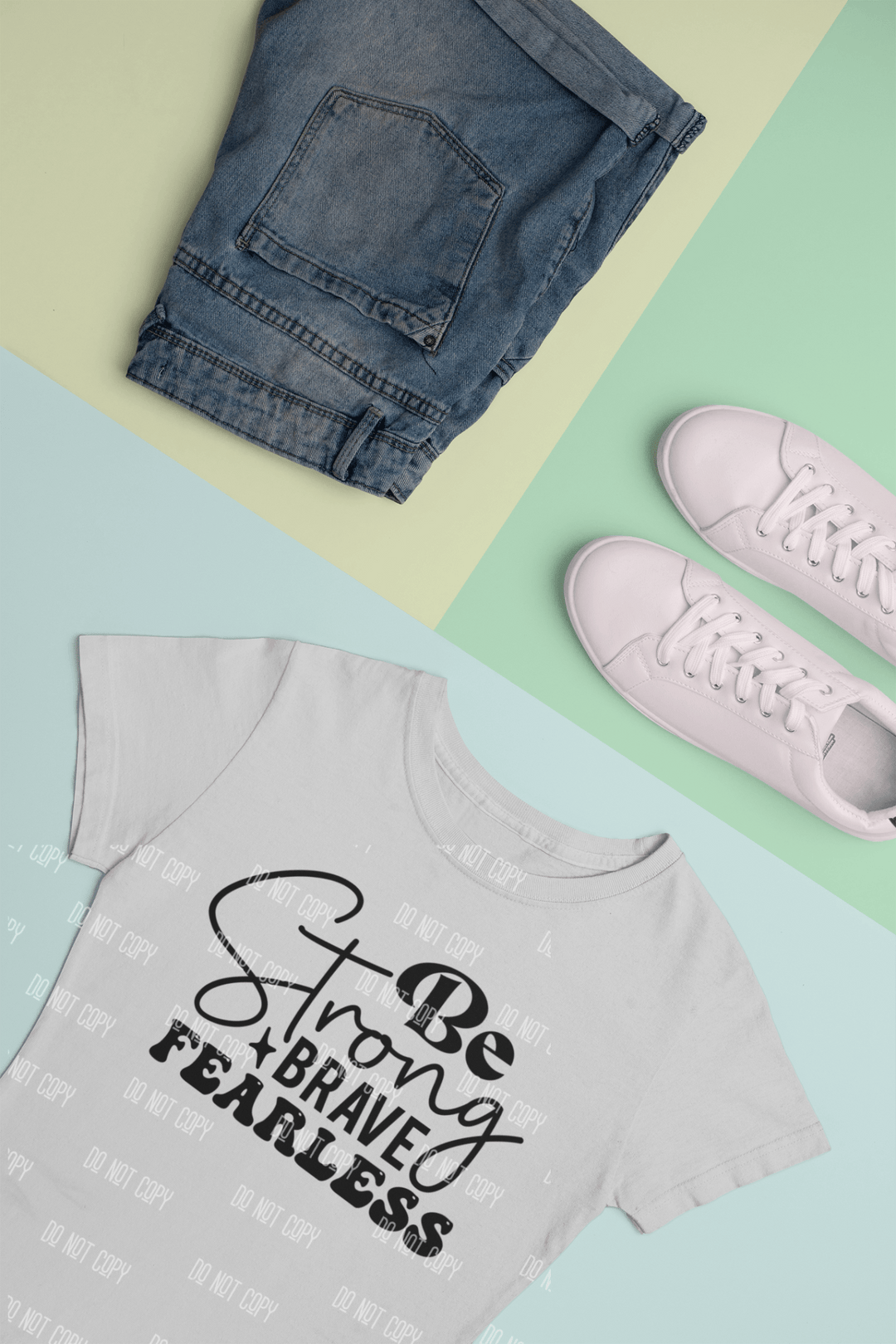 Be Strong, Brave, Fearless" DTF Transfer – Empowerment & Strength Design - KT SUBLIMATION, DTF AND MORE LLC