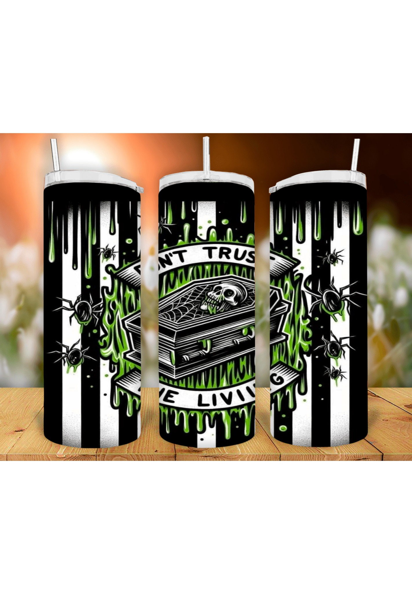 Beetlejuice 20oz Tumbler Sublimation Print