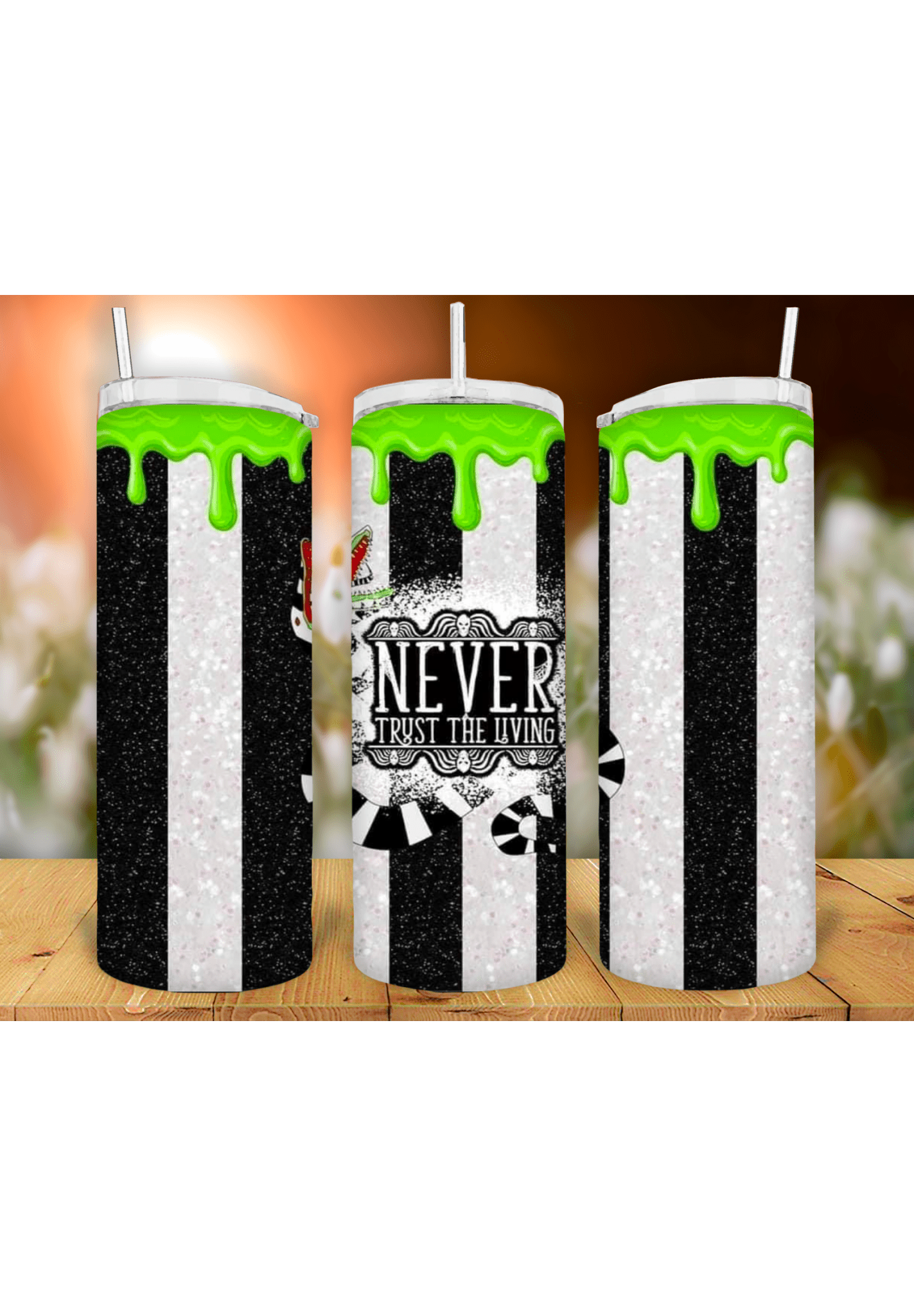 Beetlejuice 20oz Tumbler Sublimation Print - KT SUBLIMATION, DTF AND MORE LLC