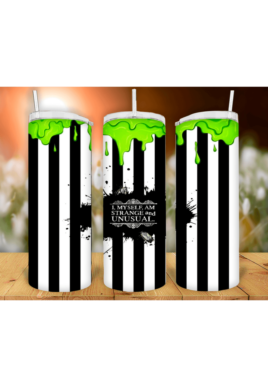Beetlejuice 20oz Tumbler Sublimation Print - KT SUBLIMATION, DTF AND MORE LLC