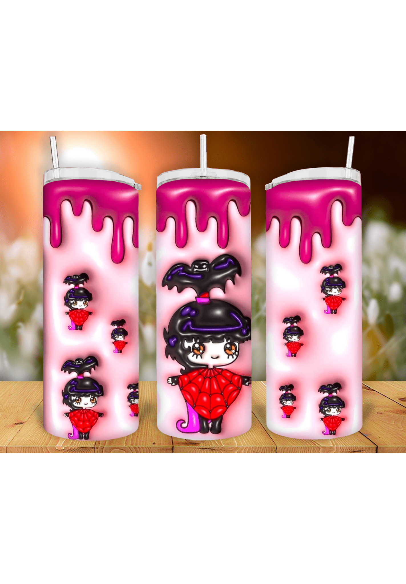 Beetlejuice 20oz Tumbler Sublimation Print - KT SUBLIMATION, DTF AND MORE LLC
