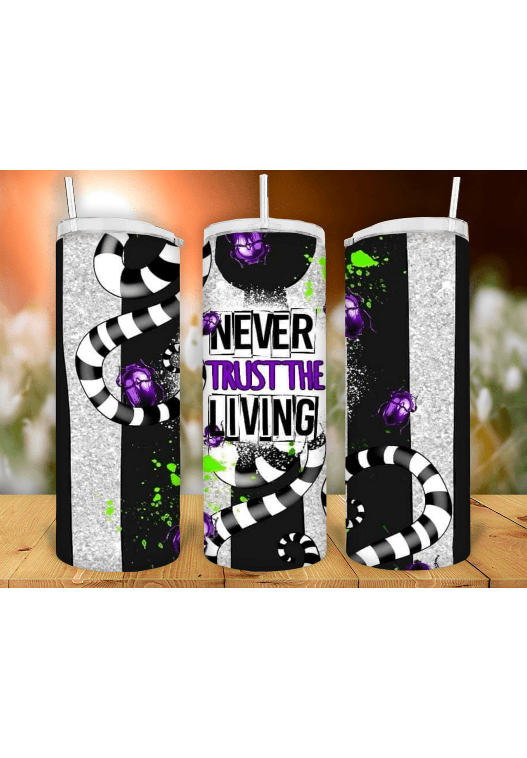 Beetlejuice 20oz Tumbler Sublimation Print - KT SUBLIMATION, DTF AND MORE LLC