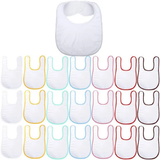 Sublimation Blanks White Bibs for Decorating Washable Reusable Fabric Bibs