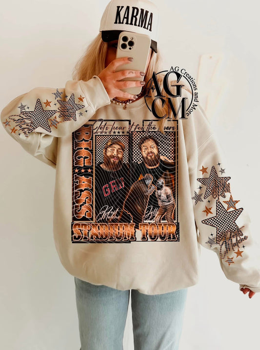 🤠 Big Ass Stadium Tour Jelly Roll & Post Malone DTF Transfer – Country & Rock Fusion! 🎤 - KT SUBLIMATION, DTF AND MORE LLC