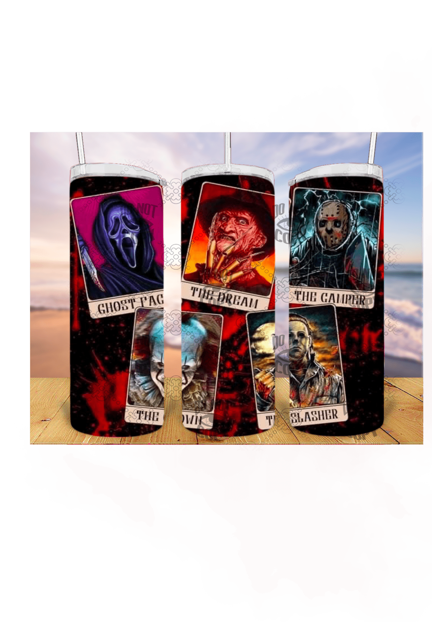 Bloody Horror 3D 20oz Tumbler Sublimation Print