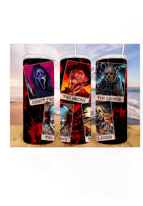 Bloody Horror 3D 20oz Tumbler Sublimation Print - KT SUBLIMATION, DTF AND MORE LLC