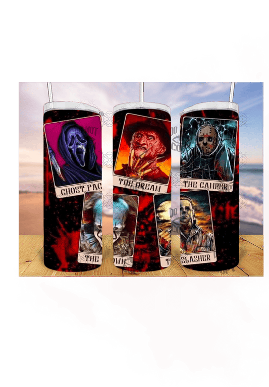 Bloody Horror 3D 20oz Tumbler Sublimation Print - KT SUBLIMATION, DTF AND MORE LLC