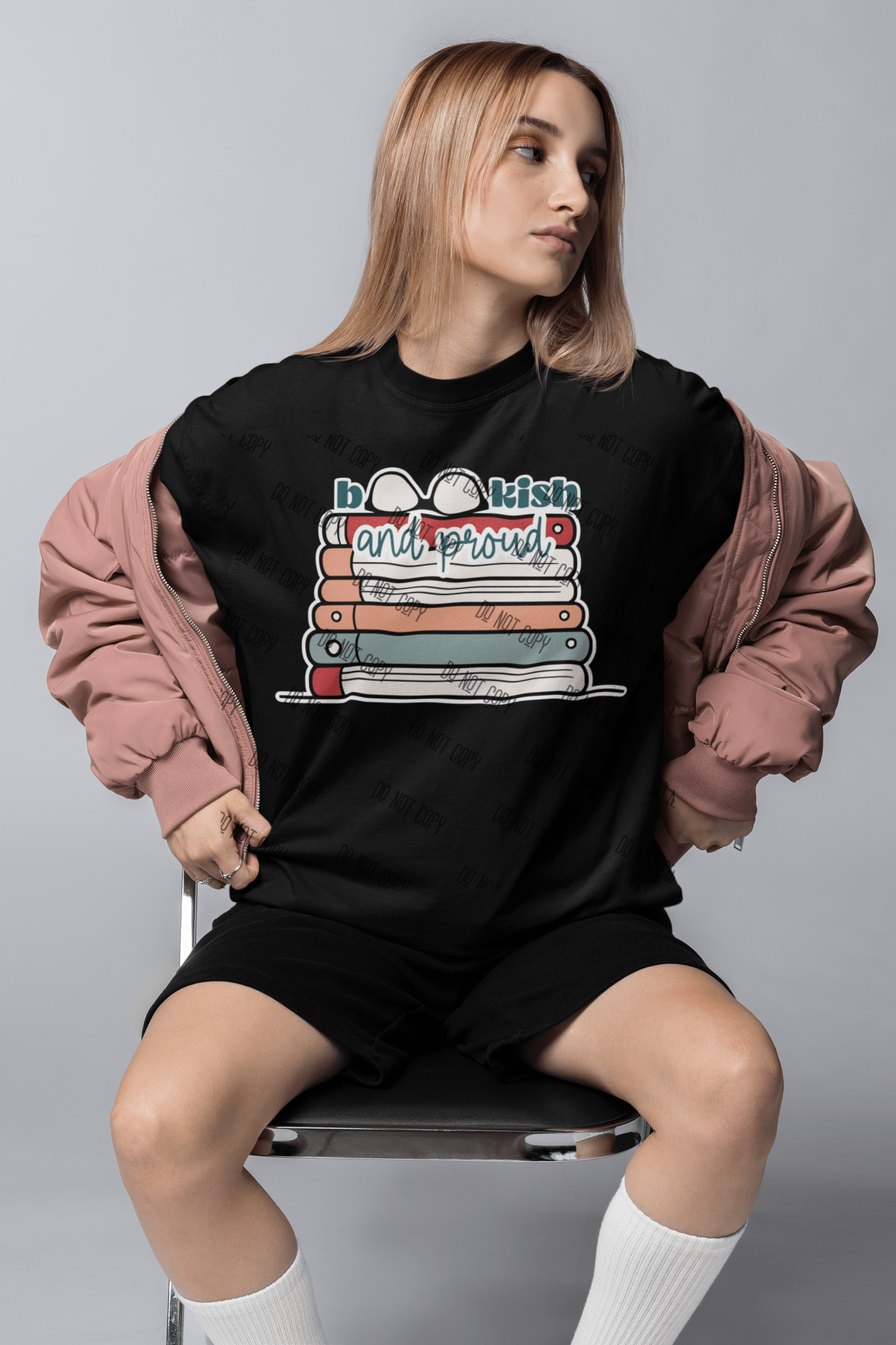 "Bookish and Proud" – DTF Transfer for Book Lovers | Bold & Empowering Design - KT SUBLIMATION, DTF AND MORE LLC