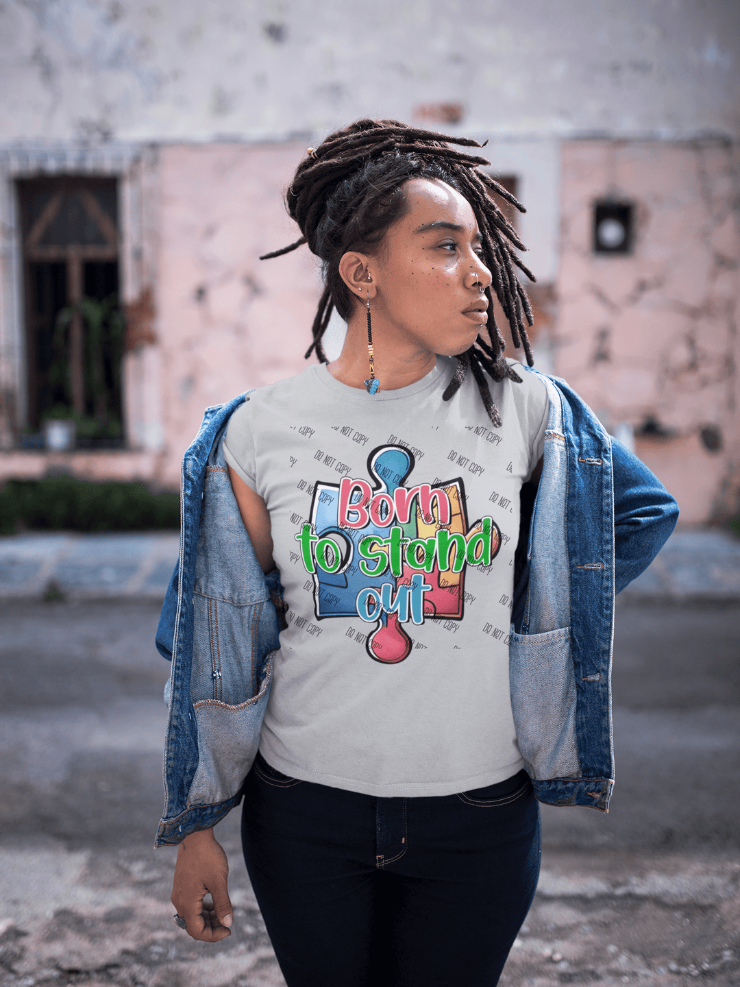 Born to Stand Out DTF Transfer – Celebrate Uniqueness & Autism Awareness - KT SUBLIMATION, DTF AND MORE LLC