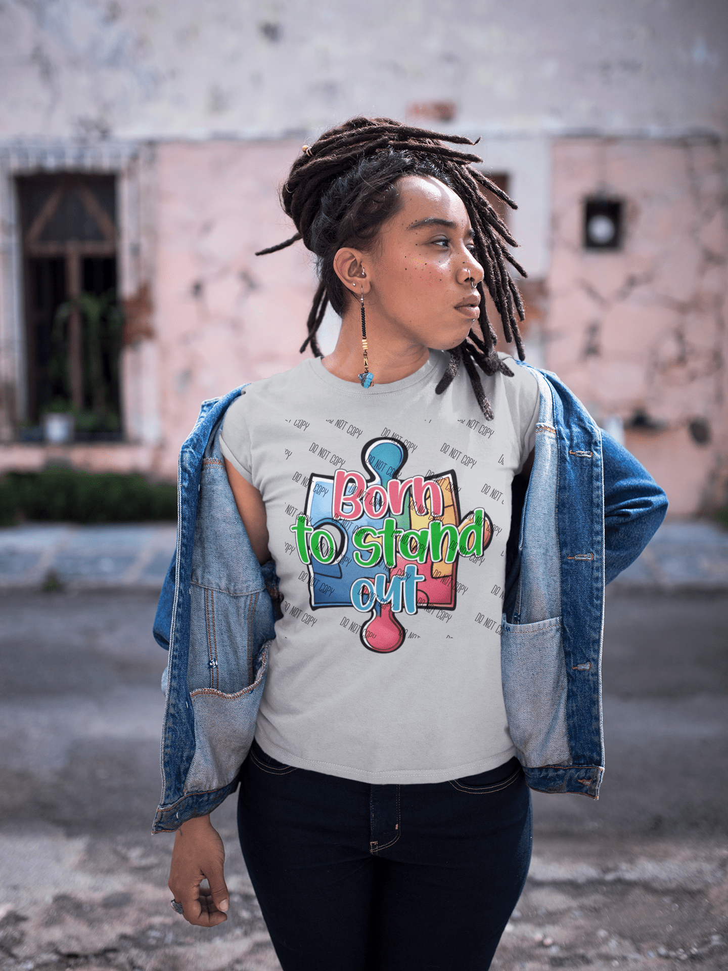 Born to Stand Out DTF Transfer – Celebrate Uniqueness & Autism Awareness - KT SUBLIMATION, DTF AND MORE LLC