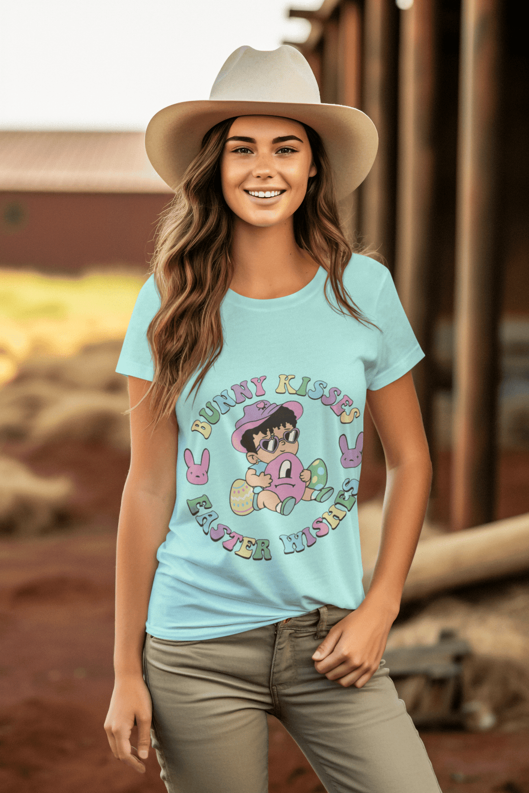 Bunny Kisses Easter Wishes DTF - KT SUBLIMATION, DTF AND MORE LLC