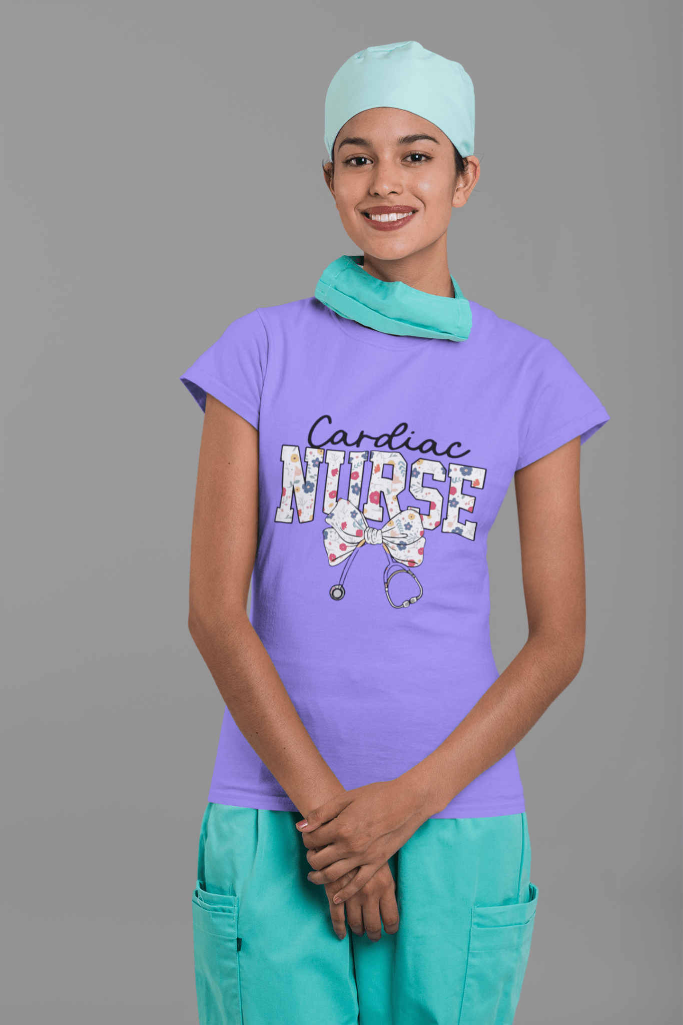 Cardiac Nurse DTF Transfer – Ready to Press for Medical Professionals & Healthcare Workers!