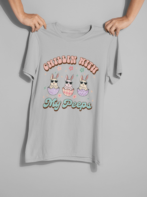 Chillin' With My Peeps DTF Transfer – Ready to Press Easter Design - KT SUBLIMATION, DTF AND MORE LLC
