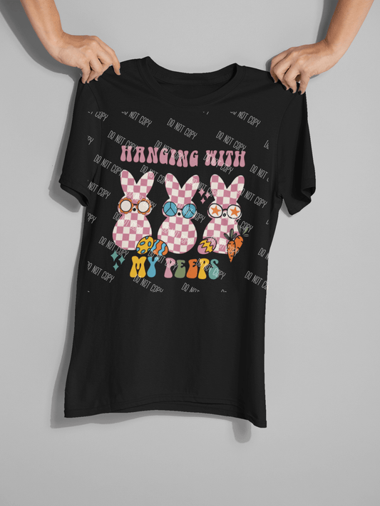 Chillin' With My Peeps DTF Transfer – Ready to Press Easter Design - KT SUBLIMATION, DTF AND MORE LLC