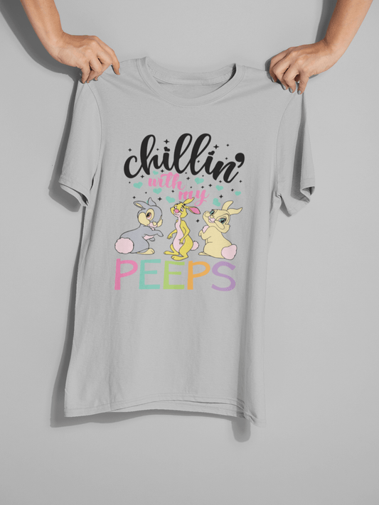 Chillin' With My Peeps DTF Transfer – Ready to Press Easter Design - KT SUBLIMATION, DTF AND MORE LLC