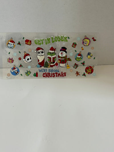 Christmas 16oz UV DTF Wrap – Waterproof & Ready to Apply - KT SUBLIMATION, DTF AND MORE LLC