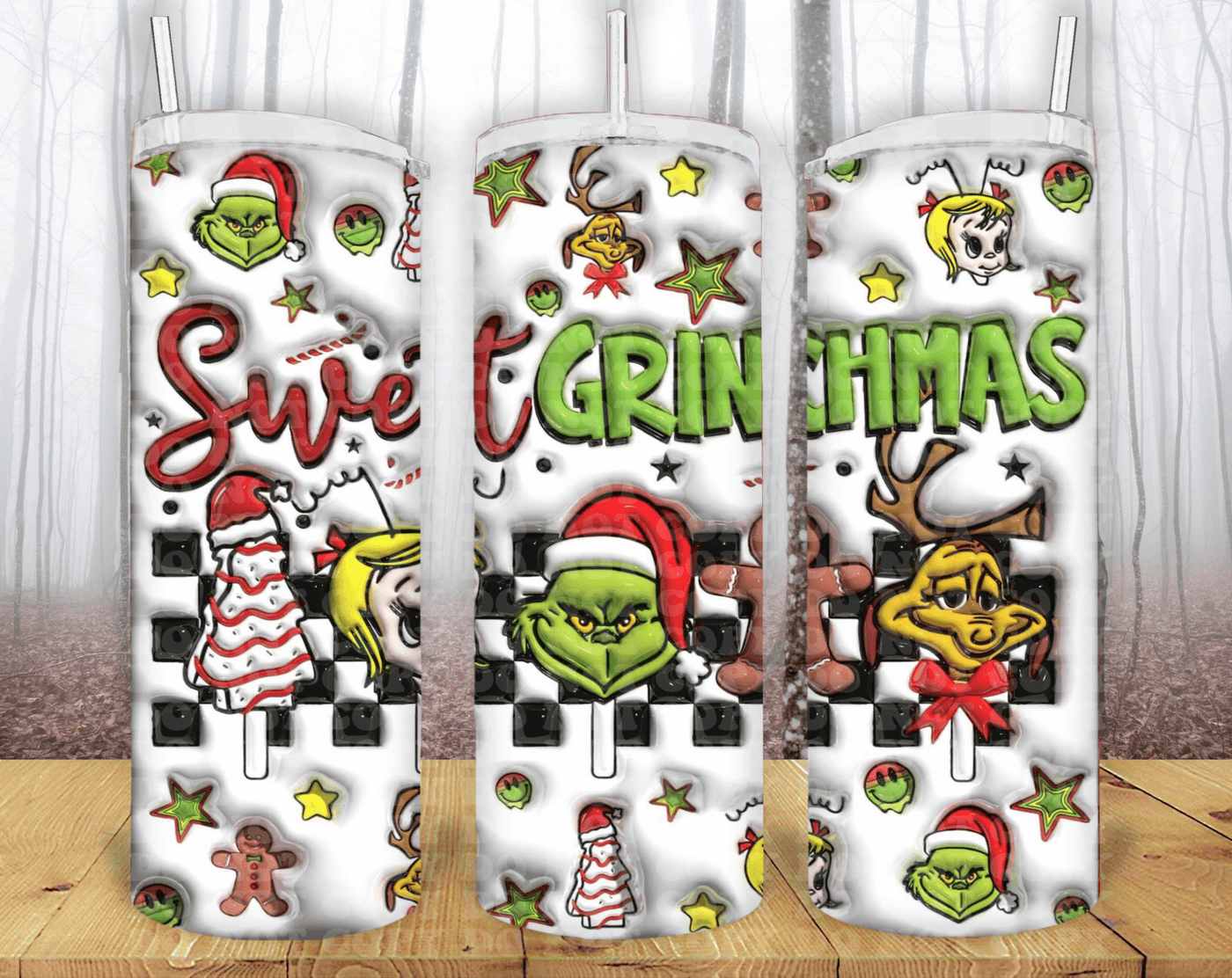 Christmas 20oz Tumbler Sublimation Print - KT SUBLIMATION, DTF AND MORE LLC