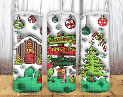 Christmas 20oz Tumbler Sublimation Print - KT SUBLIMATION, DTF AND MORE LLC