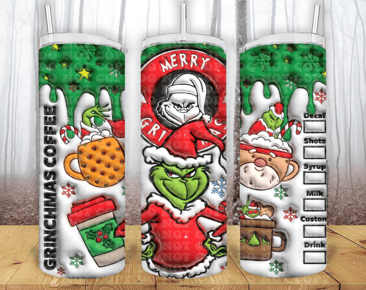 Christmas 20oz Tumbler Sublimation Print - KT SUBLIMATION, DTF AND MORE LLC