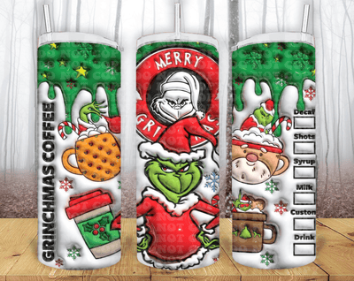 Christmas 20oz Tumbler Sublimation Print - KT SUBLIMATION, DTF AND MORE LLC