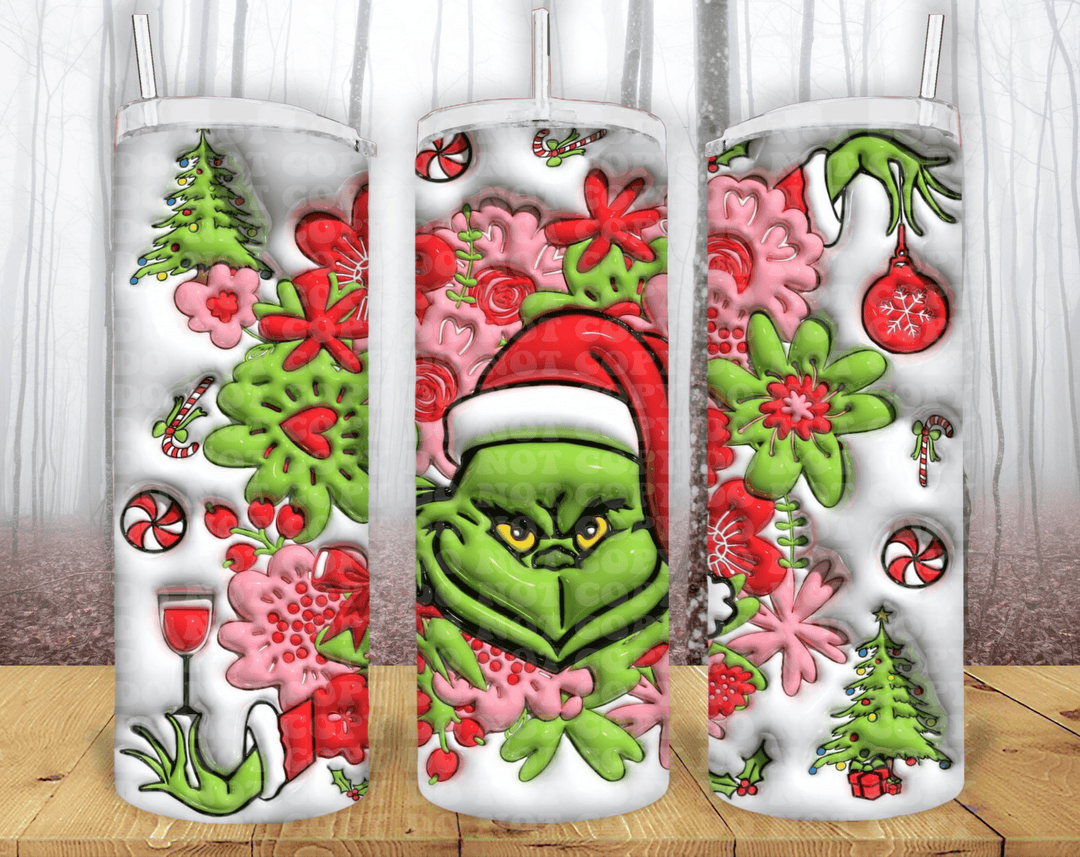 Christmas 20oz Tumbler Sublimation Print - KT SUBLIMATION, DTF AND MORE LLC