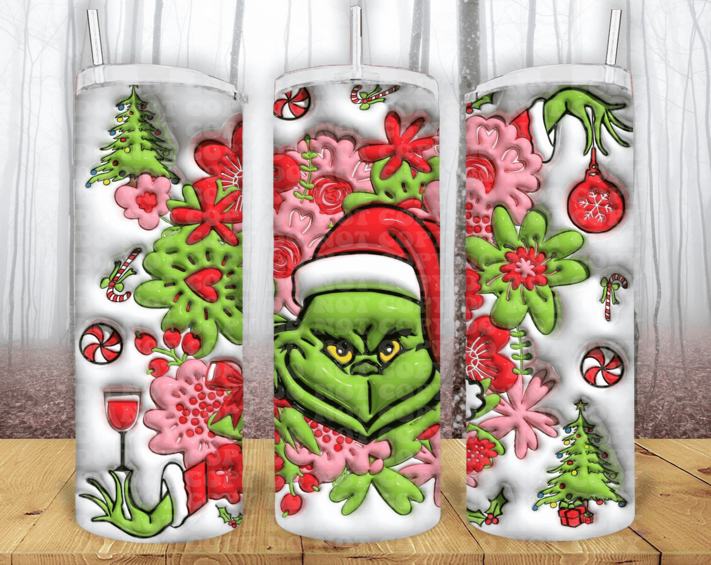 Christmas 20oz Tumbler Sublimation Print - KT SUBLIMATION, DTF AND MORE LLC