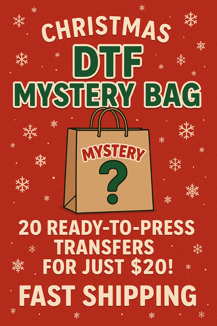 Christmas DTF Mystery Bag – 20 Ready - to - Press Transfers for Just $20! | Fast Shipping￼ - KT SUBLIMATION, DTF AND MORE LLC