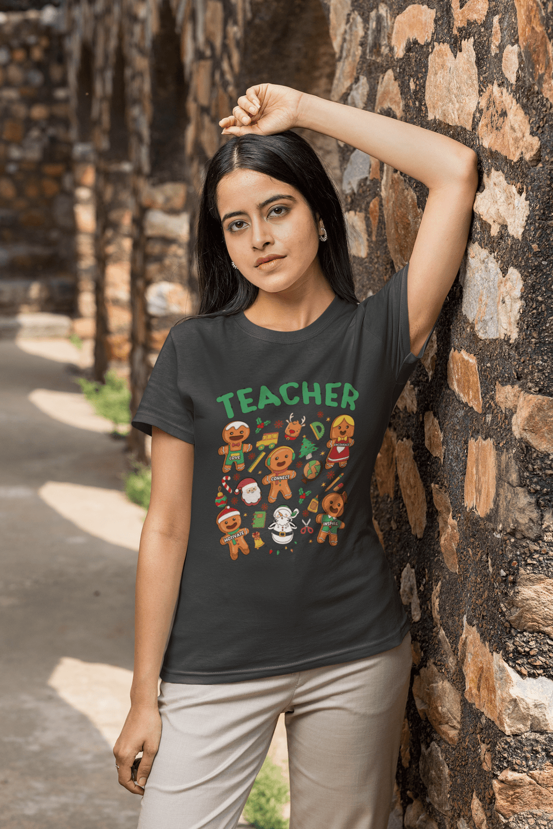 Christmas Teacher Teach Love inspire DTF - KT SUBLIMATION, DTF AND MORE LLC