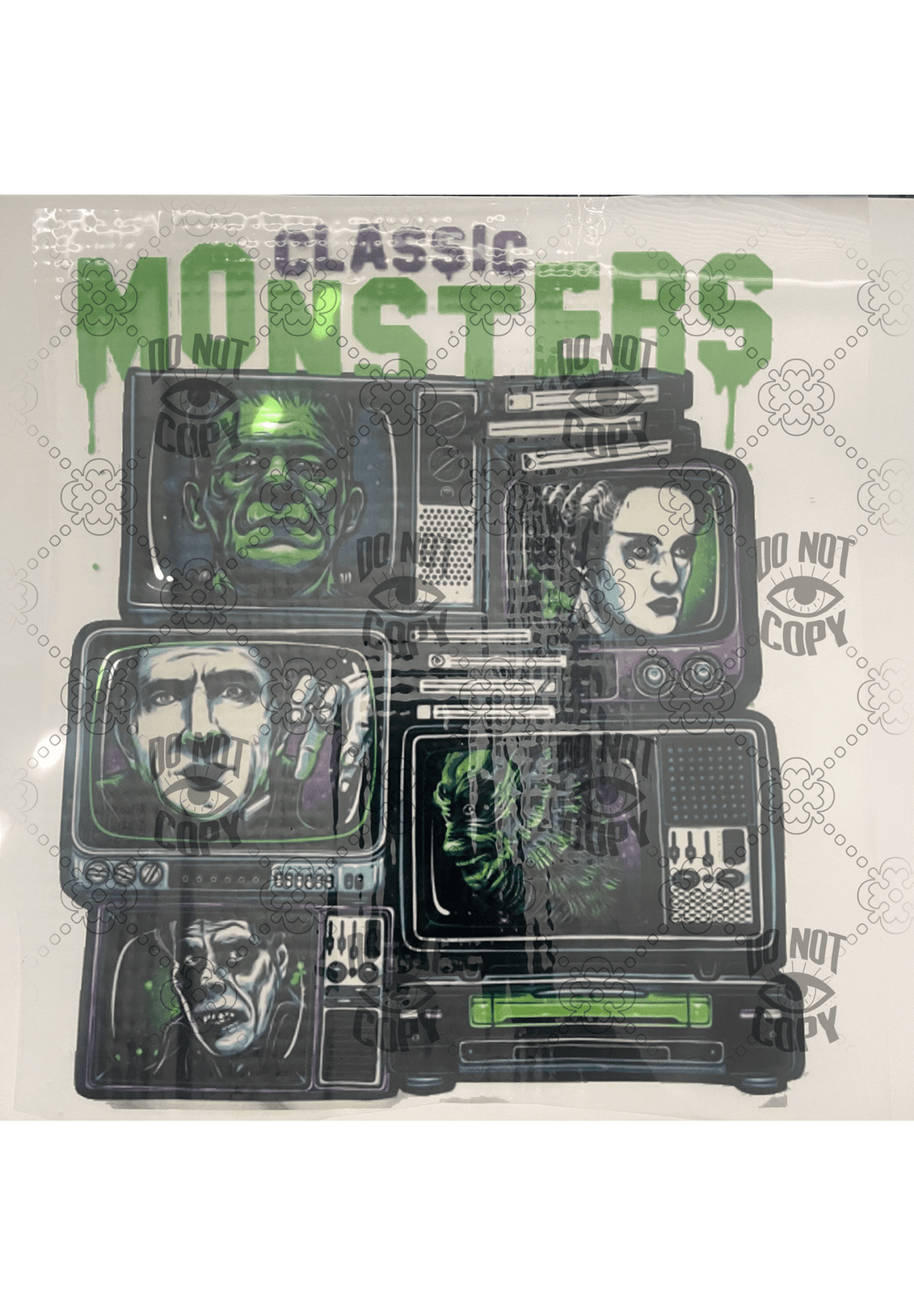 Classic Mosters DTF ready to press transfer - KT SUBLIMATION, DTF AND MORE LLC