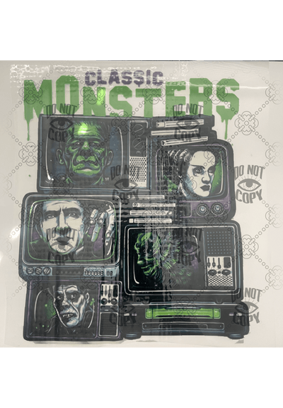 Classic Mosters DTF ready to press transfer - KT SUBLIMATION, DTF AND MORE LLC