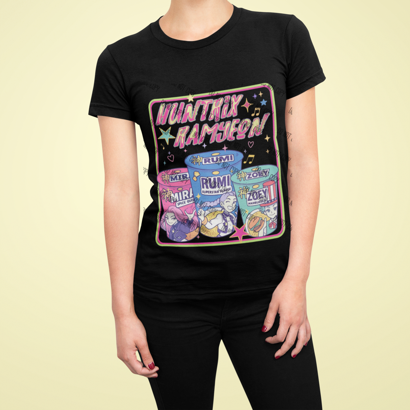 K-Pop Demon Hunter DTF Transfer | Anime-Inspired Ready-to-Press Design