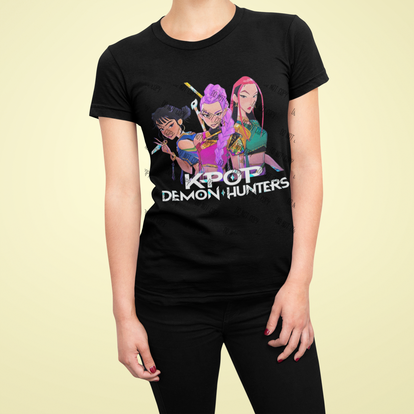 K-Pop Demon Hunter DTF Transfer | Anime-Inspired Ready-to-Press Design