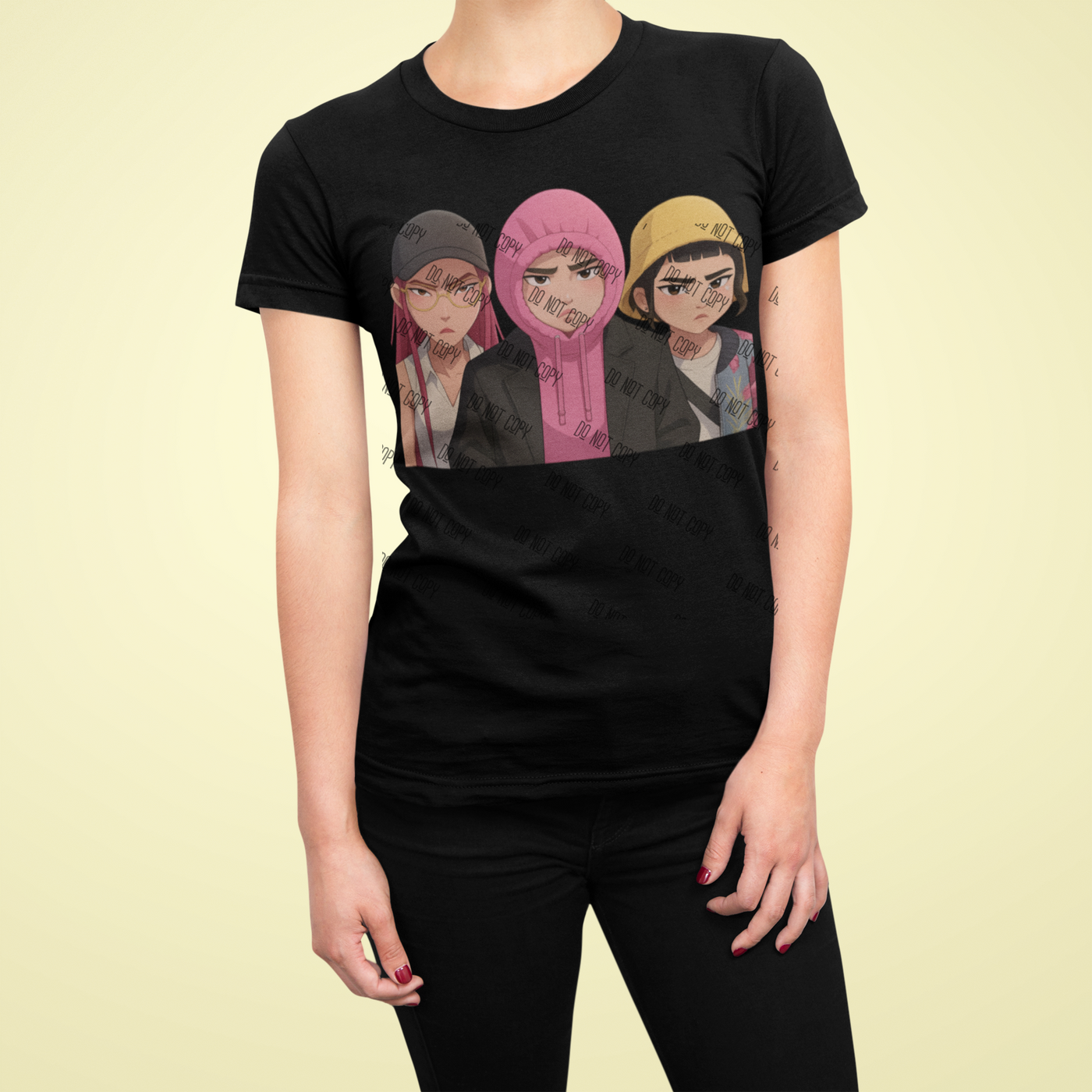 K-Pop Demon Hunter DTF Transfer | Anime-Inspired Ready-to-Press Design
