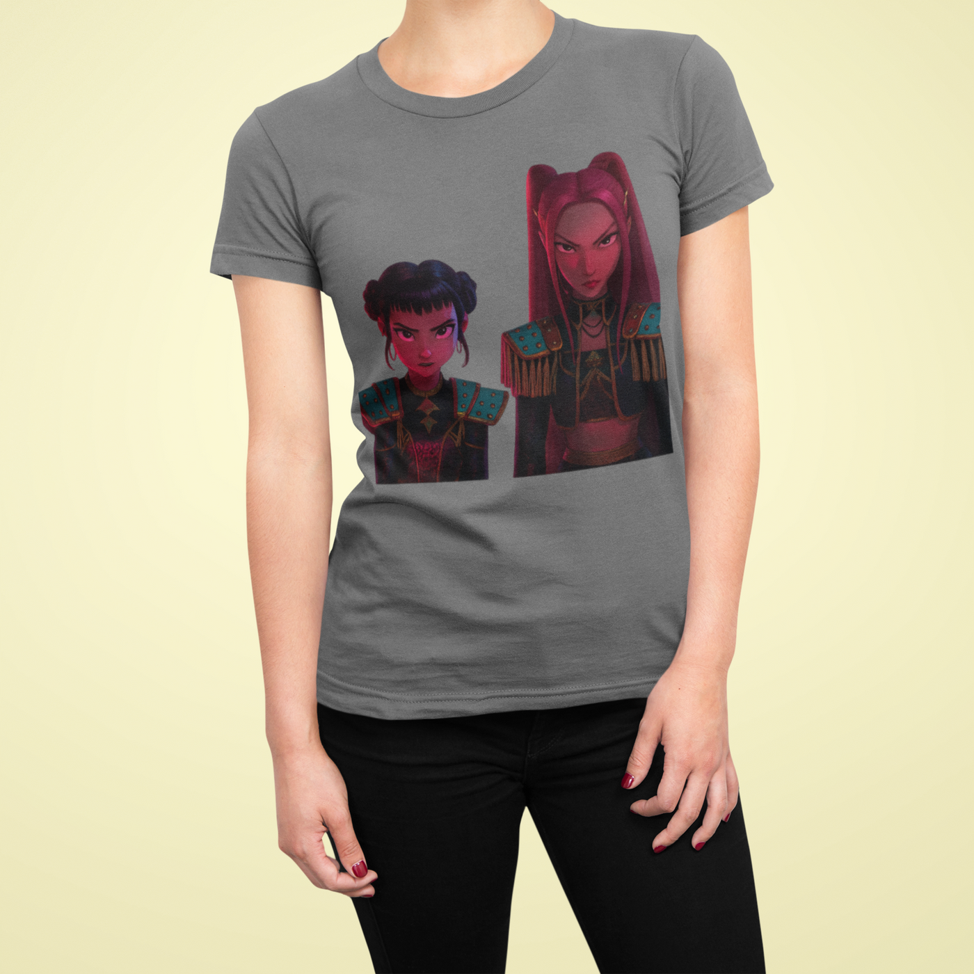 K-Pop Demon Hunter DTF Transfer | Anime-Inspired Ready-to-Press Design