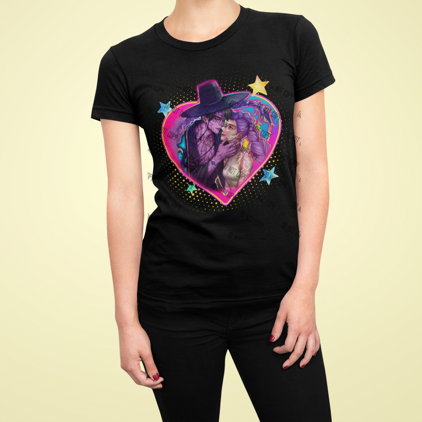 K-Pop Demon Hunter DTF Transfer | Ready-to-Press Anime-Inspired Design