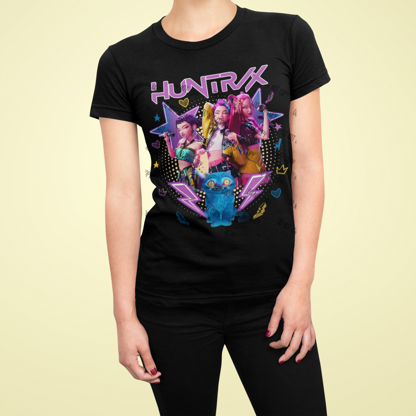 K-Pop Demon Hunter DTF Transfer | Ready-to-Press Anime-Inspired Design