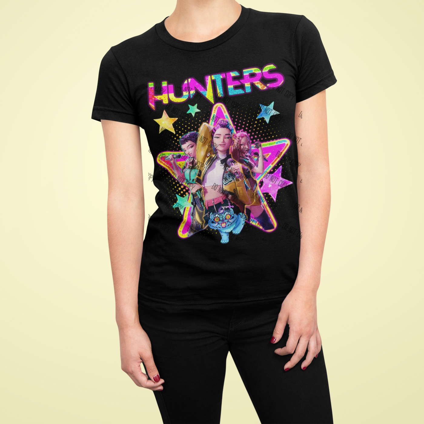 K-Pop Demon Hunter DTF Transfer | Ready-to-Press Anime-Inspired Design