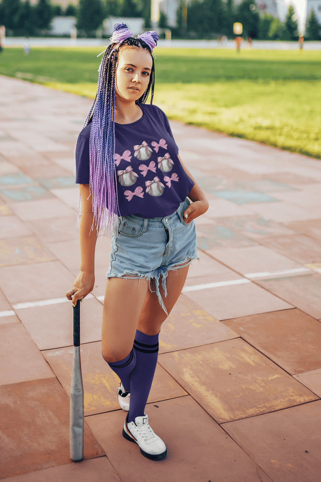 Coquette Baseball DTF Transfer – Chic & Sporty Ready - to - Press Heat Transfer for Game Day Apparel - KT SUBLIMATION, DTF AND MORE LLC