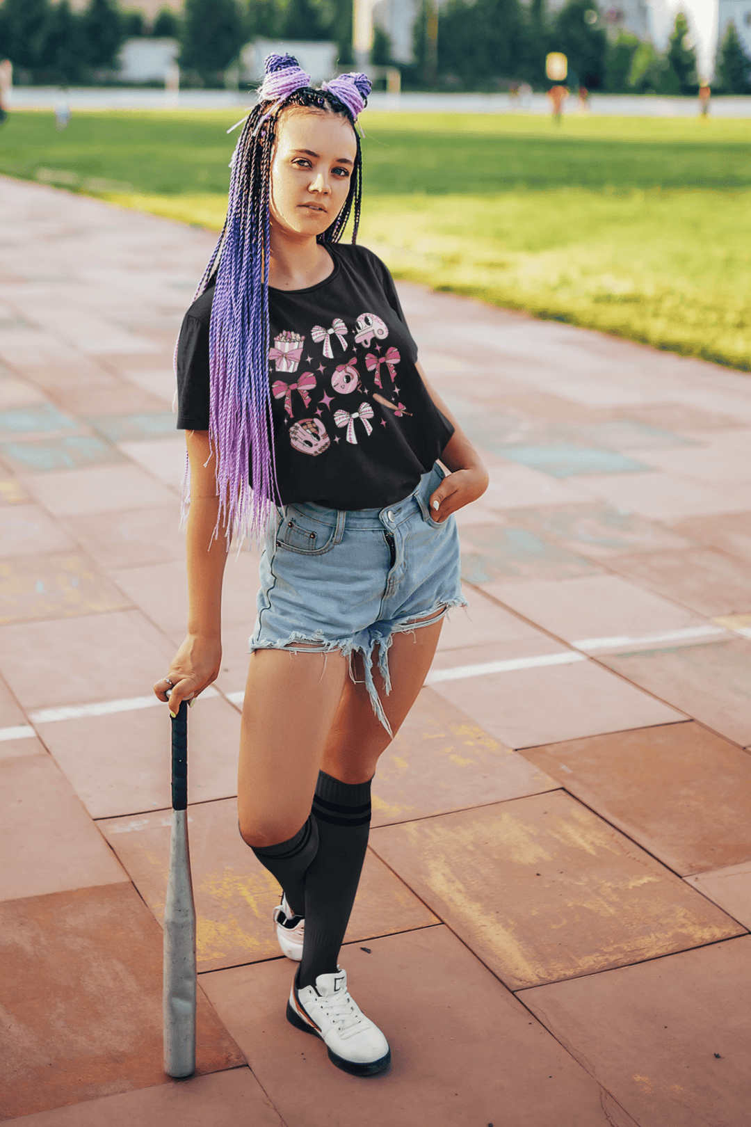 Coquette Baseball DTF Transfer – Chic & Sporty Ready - to - Press Heat Transfer for Game Day Apparel - KT SUBLIMATION, DTF AND MORE LLC