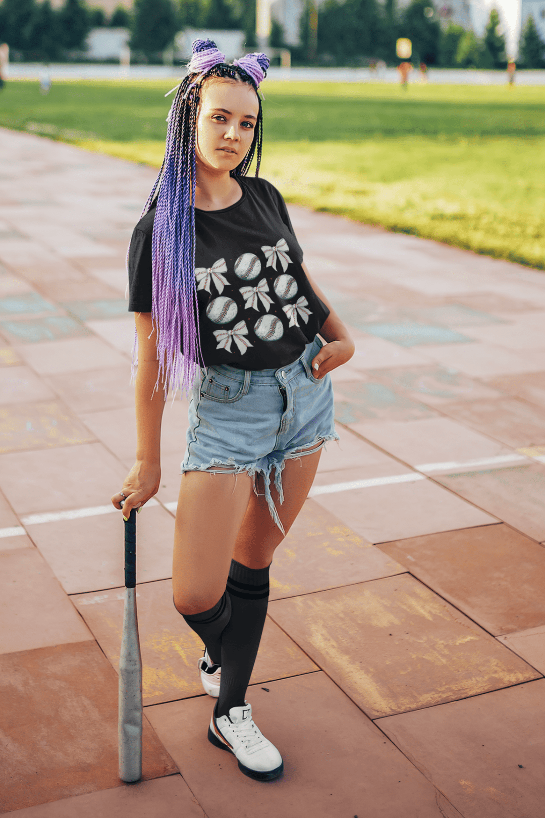 Coquette Baseball DTF Transfer – Chic & Sporty Ready - to - Press Heat Transfer for Game Day Apparel - KT SUBLIMATION, DTF AND MORE LLC