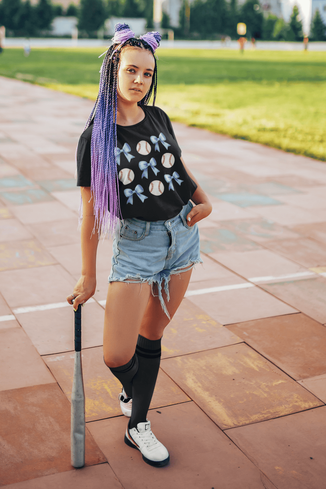 Coquette Blue Baseball DTF Transfer – Trendy & Sporty Game Day Style! - KT SUBLIMATION, DTF AND MORE LLC